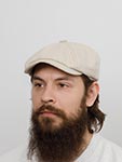 Кепка STETSON арт. 6841804 HATTERAS COTTON/LINEN HEAVY TWILL SUSTAINABLE (бежевый)